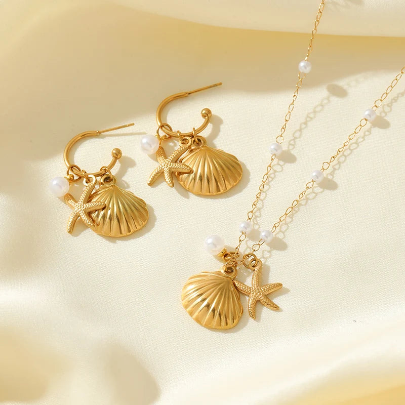 Sea of Grace Necklace & Earring Set
