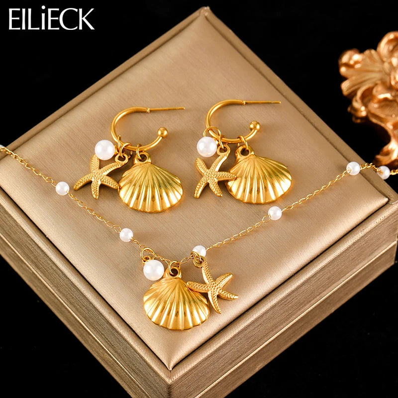 Sea of Grace Necklace & Earring Set