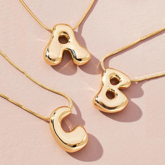 The Golden Muse Initial Necklace